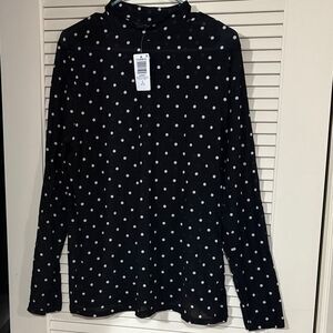 Torrid Mesh Mock Neck Long Sleeve Top